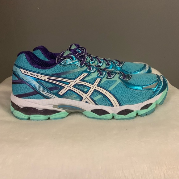 Asics Shoes - ASICS Women's Gel-Evate 3 Running Shoes Sneakers Blue White Size 10